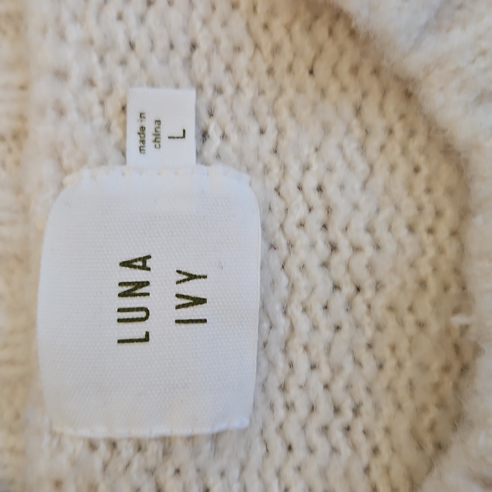 Luna Ivy By Anthropologie  Patchwork Women's Sweater - Picture 7 of 8
